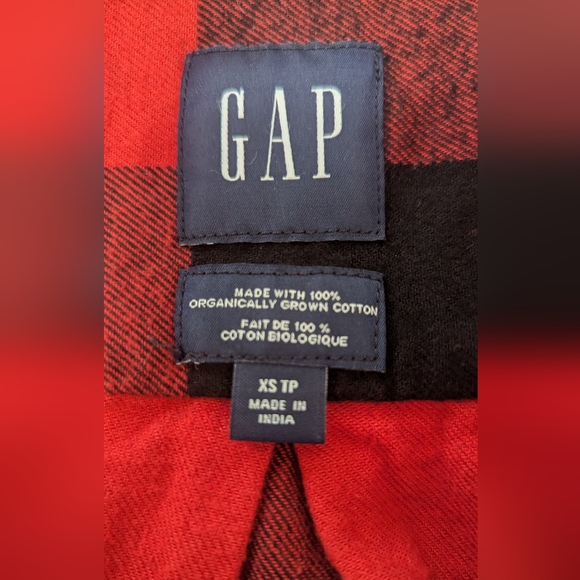 Gap plaid shirt size XS and S. - Picture 2 of 2